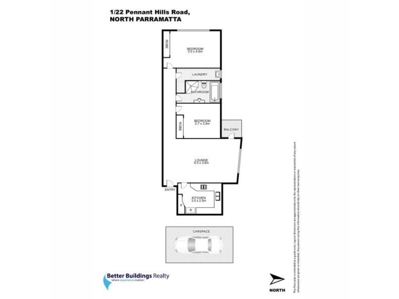 1/22 Pennant Hills Road, North Parramatta NSW 2151 Floorplan